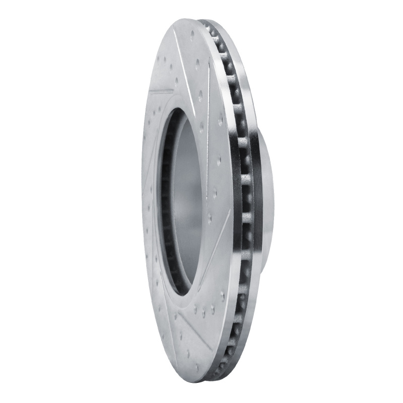 BMW Z4 Brake Rotor (1) - Front Left - R1 Concepts - Drilled & Slotted - Silver - `18-`25